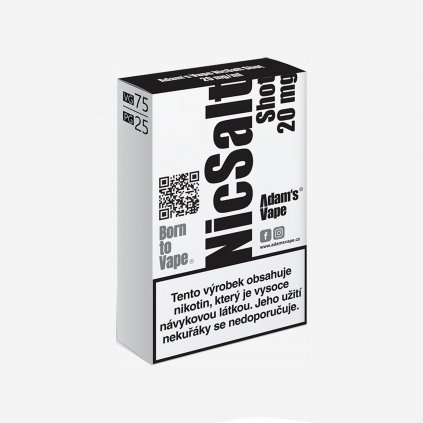 Nikotinový booster Adam's Vape NicSalt 75VG 25PG 20 mg 5x10ml