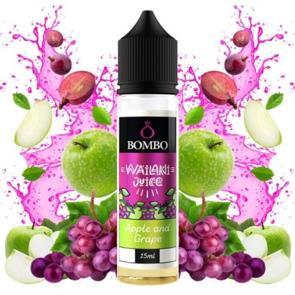 Příchuť Bombo Wailani Juice Apple and grape 15ml