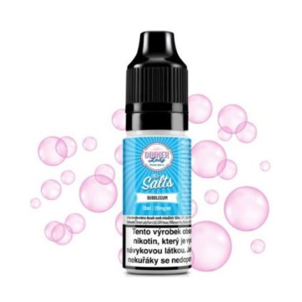 Liquid Dinner Lady Nic SALT Bubblegum 10ml 20mg