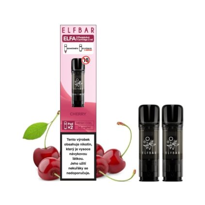 elf bar elfa pods cartridge 2pack cherry 20mg 2pack