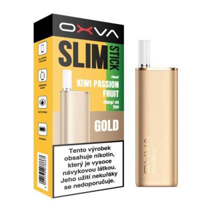 oxva slimstick elektronicka cigareta 1500mah kiwi passion fruit 20mg gold color.png