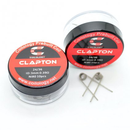 Coilology - Clapton Ni80 0,39ohm předmotané spirálky, 10 KS