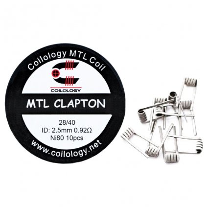 Coilology - MTL Clapton Ni80 0,92ohm předmotané spirálky, 10 KS