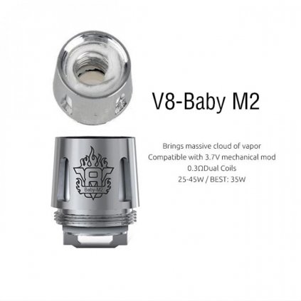 Smok - TFV8 baby M2 0,15 ohm žhavící hlava