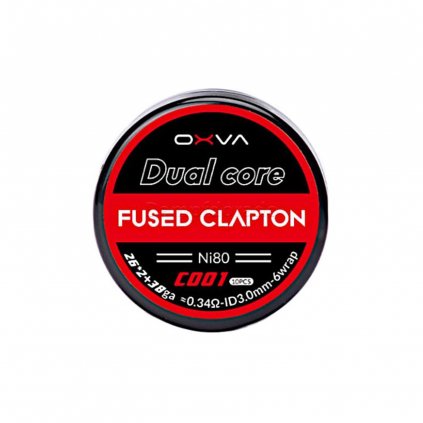 Oxva - Dual Core Fused Clapton Ni80 0,34 ohm 10ks předmotané spirálky