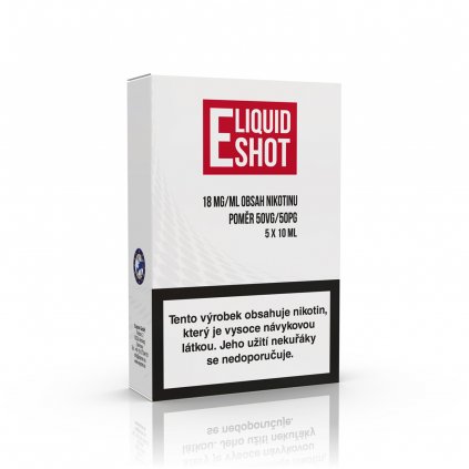 Nikotinová báze E-Liquid Shot (50VG/50PG) : 5x10ml / 18mg