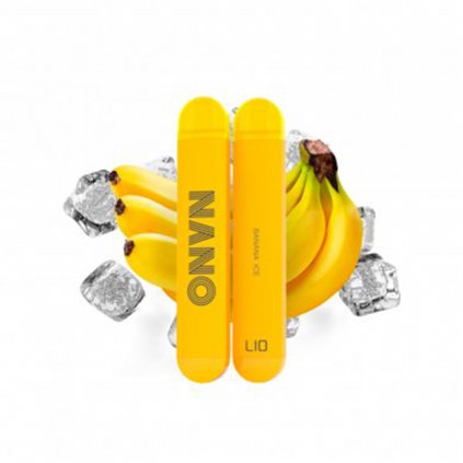 Lio Nano - Banana Ice - jednorázová cigareta Salt 