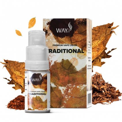 Liquid Way to Vape - Traditional - Tradiční čistý tabák 