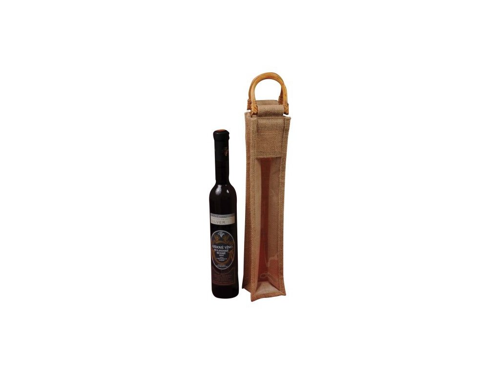 Jutová taška na víno J0006
