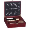 Dárkový box na 3 vína mahagon - šachy Z0004