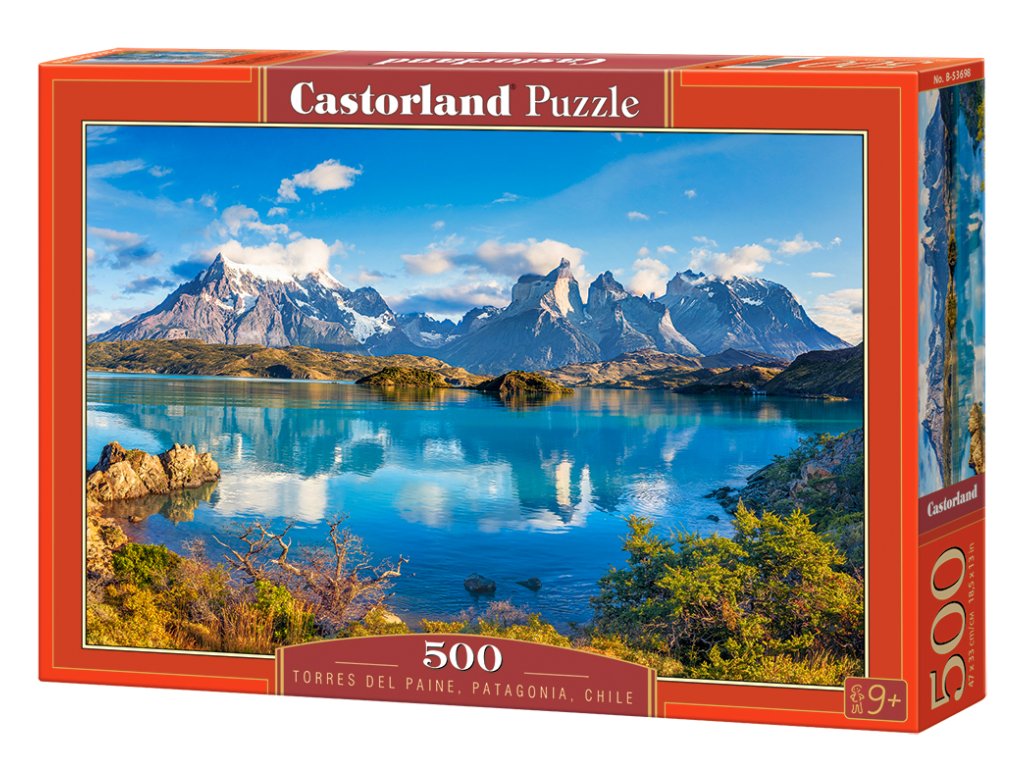 24345 puzzle castorland 500 dilku torres del paine patagonia chile