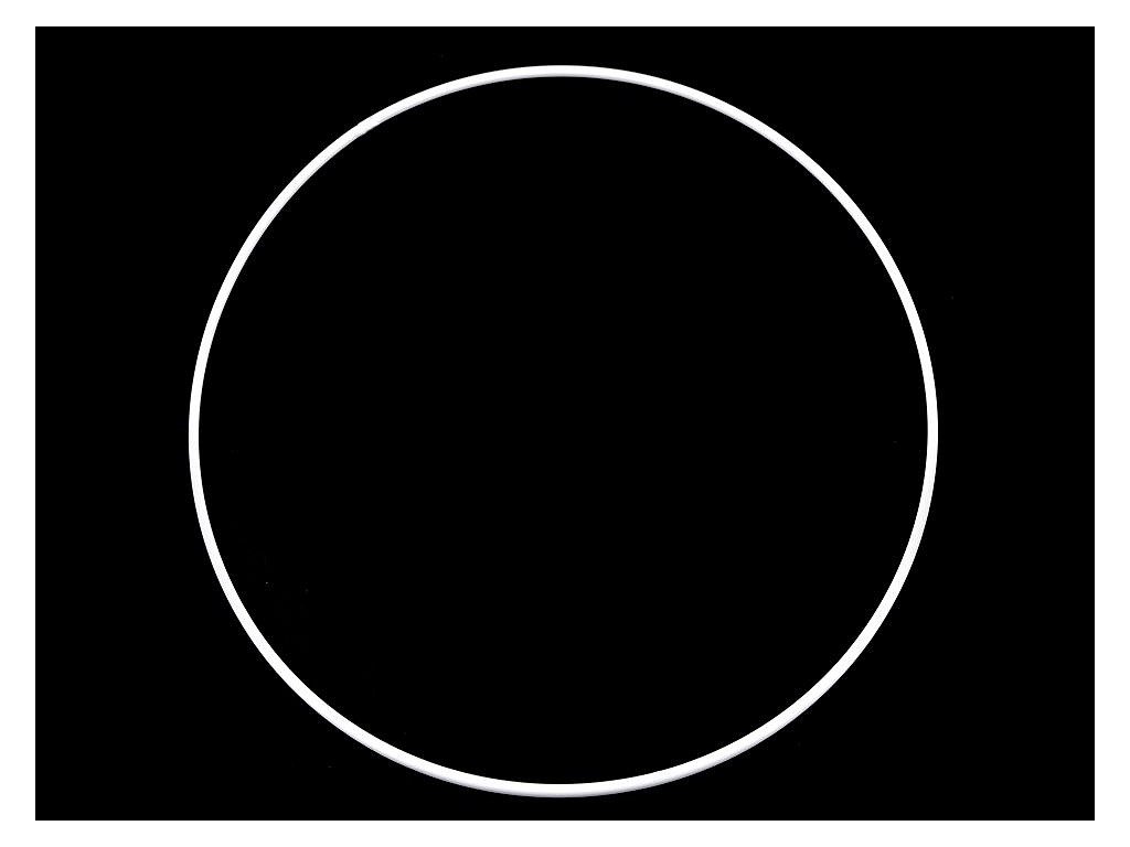 AKCE Kovový kruh bílý (1ks) - různé velikosti