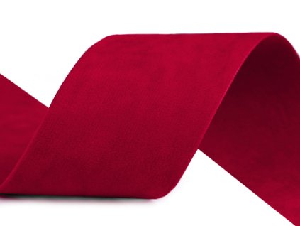 Semišová stuha velvet oboustranná šíře 40 mm (Balení 1 m, Varianta 57 pudrová)