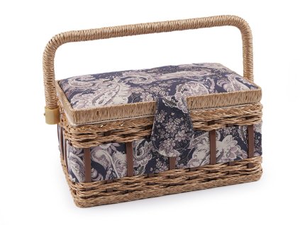 Kazeta / košík na šití čalouněný (Balení 1 ks, Varianta 11 bílá šicí stroj)