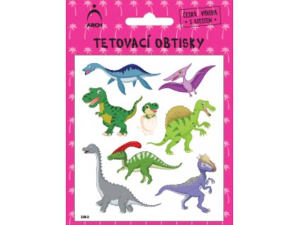 Dětské tetovačky – dinosauři 3 (2543)
