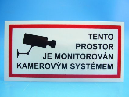 Samolepka 651 " Kamerový systém"