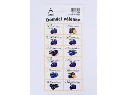 Samolepky Dámácí pálenky /3521/
