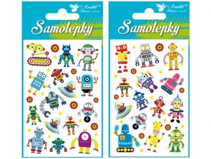 Samolepky roboti 8 x 12 cm /15030/