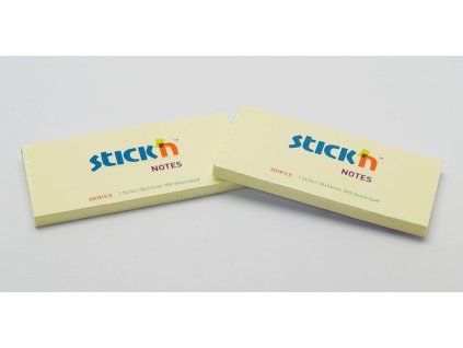 Bloček samolepící 38x51mm, žlutý, 3 bločky, 100 listů 21003