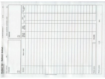 Doklad dodací list A4-daň.propis., /PT150/