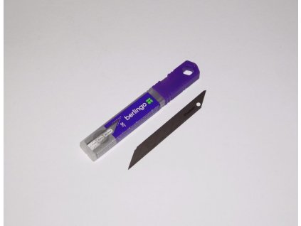 Čepele pro kancelářský nůž Berlingo, 9mm, SK-5 ocel, plastové