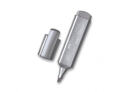 Zvýrazňovač Faber-Castell Textliner 46 Metallic výběr barev metalický stříbrný