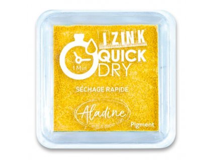 Razítkovací polštářek Aladine Izink Quick Dry výběr barev žlutá