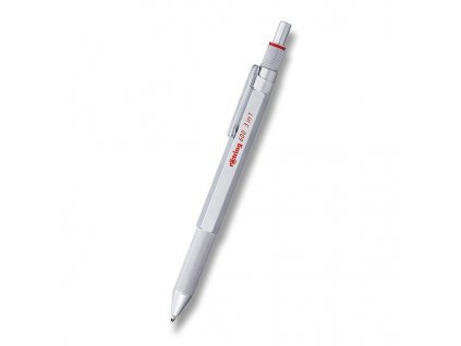 Kuličkové pero Multipen Rotring 600 Silver 3 v 1 3 barvy + mechanická tužka 0,5 mm