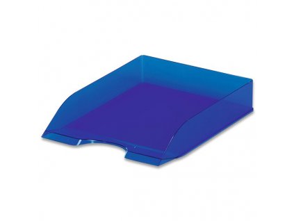 Kancelářský odkladač Durable Basic transparentní, výběr barev transp. modrá