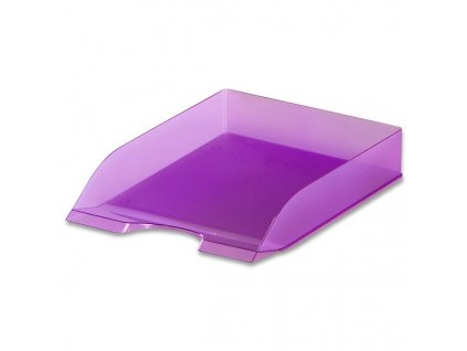 Kancelářský odkladač Durable Basic transparentní, výběr barev transp. fialová