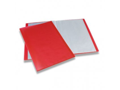 Katalogová kniha FolderMate Color Office A4, 40 fólií, výběr barev červená