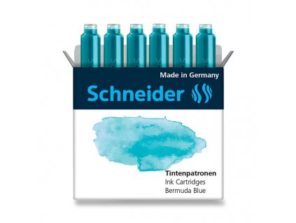 Inkoustové bombičky Schneider, 6 ks výběr barev oceánová modrá