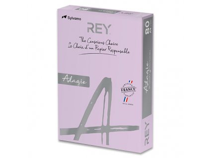 Barevný papír Rey Adagio intenzivní sytost, 500 listů, výběr barev fialový
