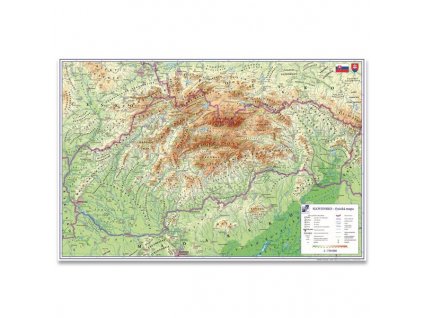 Podložka na stůl mapa Slovenské republiky 60 x 40 cm