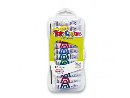 Temperové barvy Toy Color - 12 barev, tuba 7,5 ml