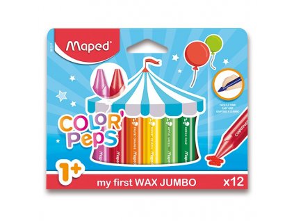 Voskovky Maped Color'Peps Wax Jumbo 12 barev, trojhranné