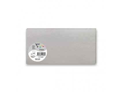 Barevná dopisní karta Clairefontaine 106 x 213 mm do DL obálek, 25 ks stříbrná, DL