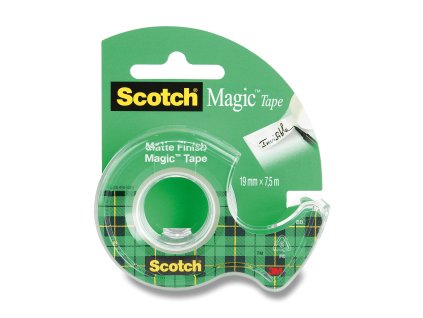 Samolepicí páska 3M Scotch Magic Invisible - 19 mm x 7,5 m, s odvíječem