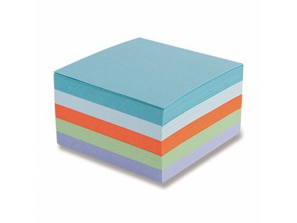 Poznámkový bloček barevný - nelepený 90 × 90 × 50 mm, 500 listů