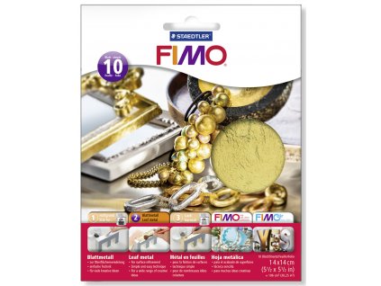 FIMO Kovové plátky (10ks) - 3 druhy