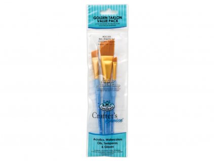 23892 1 malirske stetce 3 ks golden taklon angular vel 6 13 25 mm