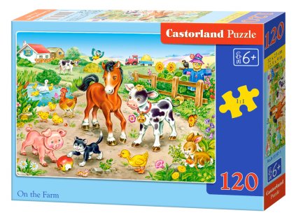 Puzzle Castorland 120 dílků - Na farmě