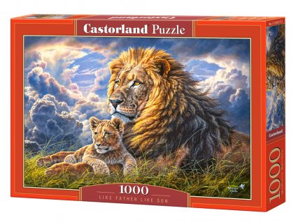 Puzzle Castorland 1000 dílků - Lev a lvíče