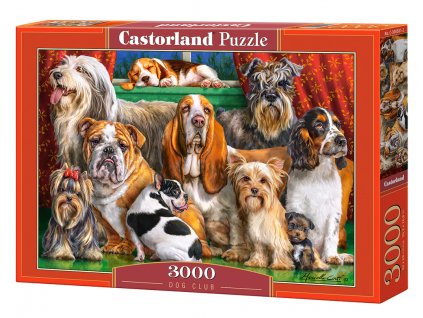 Puzzle Castorland 3000 dílků -Psí klub