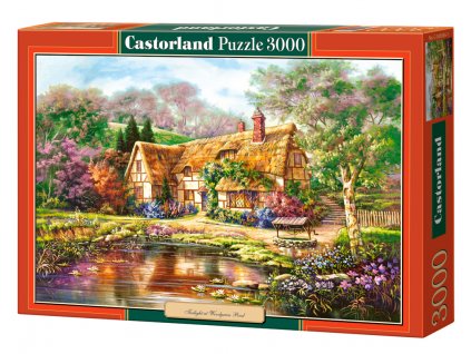 Puzzle Castorland 3000 dílků --Chaloupka u jezírka