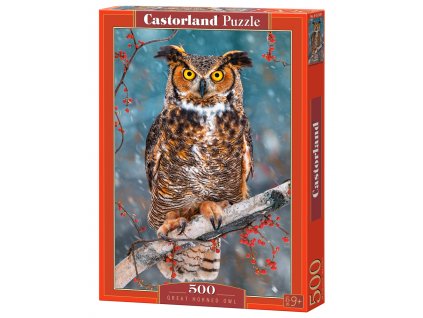 Puzzle Castorland 500 dílků - Výr ušatý
