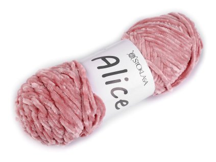 Pletací žinylková příze Alice 100 g (Balení 1 ks, Varianta 1 bílá)