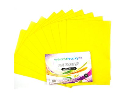 21093 1 filc 10 ks svetle zluty a4 180 g