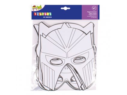 Papírové masky 12ks - superhrdina