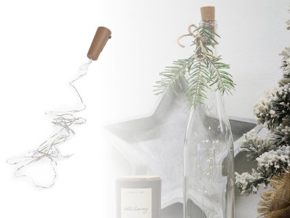 LED osvětlení - láhvový špunt (Balení 1 ks, Varianta bílá teplá)